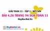 Bài 4.26 SGK Toán 11 tập 1 Kết nối tri thức